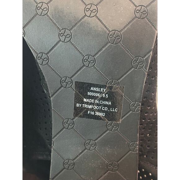 Lindsay Phillips Ansley Black Adjustable Strap Heels Size 9.5 - Picture 5 of 7